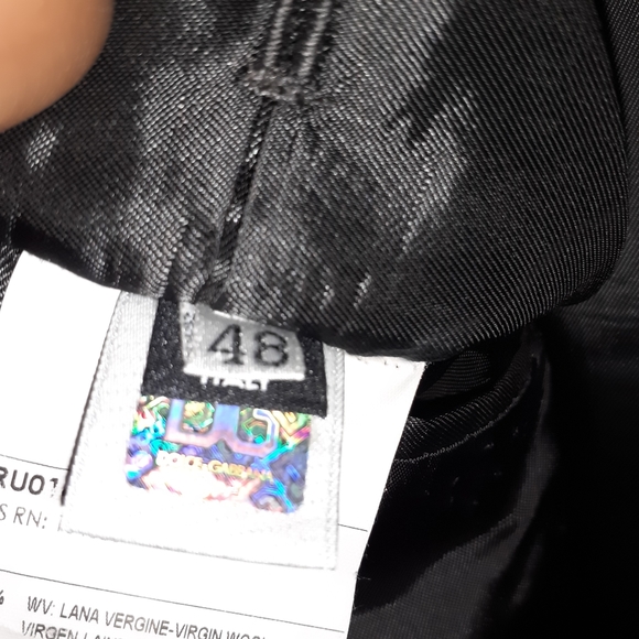 D&G Dolce & Gabbana Mens 40R PURE WOOL Luxury Peak Lapel Suit Jacket- Gray - Picture 10 of 10